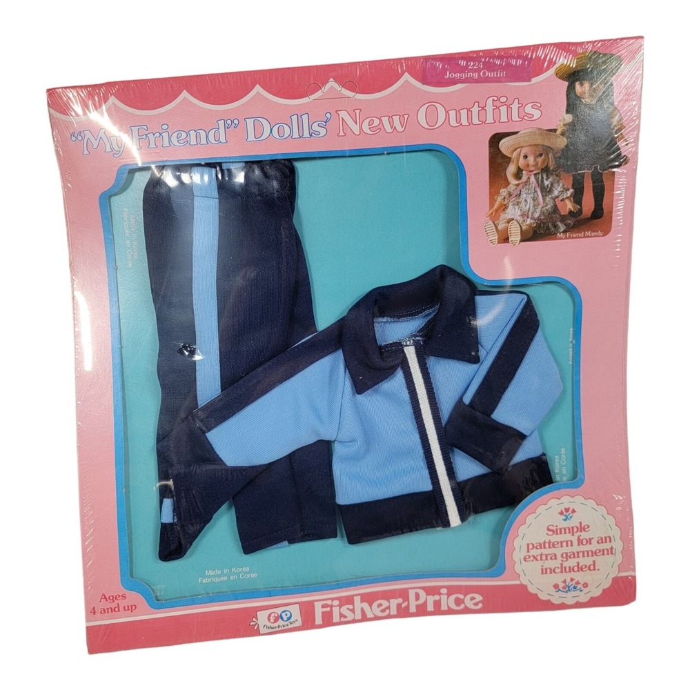 Fisher-Price My Friend Doll's Fashions Jogging Outfit 224‎ NIB 1979